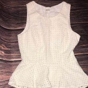 🤑H&M - Ivory Peplum - Size 10